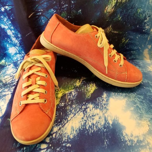 Born Salmon Suede Leather Lace-up Oxfords Flats Women's Size 9.5 / 41 - Picture 4 of 9